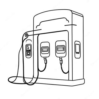 Electric Charger Station Coloring Page 27034-21844