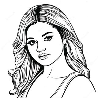 Selena Gomez Coloring Pages