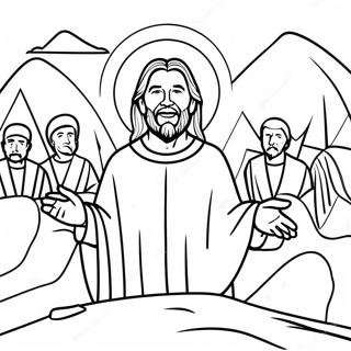 Sermon On The Mount Coloring Pages