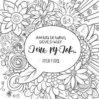 Positive Self Talk Affirmation Coloring Page 27093-21879