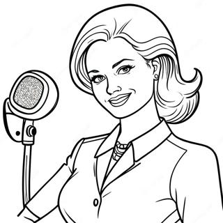 Tv Woman Coloring Pages