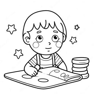 Autistic Child Coloring Page 27123-21904