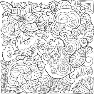 Colorful Patterns For Autistic Children Coloring Page 27124-21908