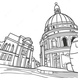 Europe Landmark Coloring Page 27133-21910