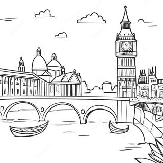 Europe Landmark Coloring Page 27133-21911