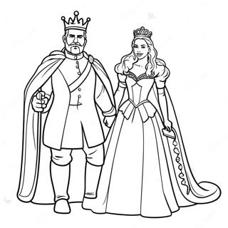 King And Queen Coloring Page 27153-21928