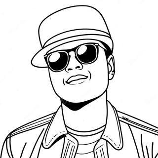 Bruno Mars Coloring Pages