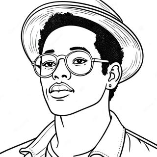 Bruno Mars Coloring Page 27163-21934