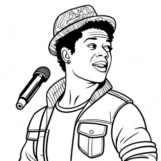 Bruno Mars Coloring Page 27163-21935