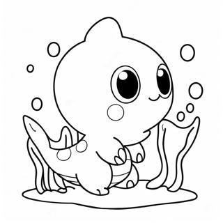 Cute Water Pokemon Swimming Coloring Page 27174-21943