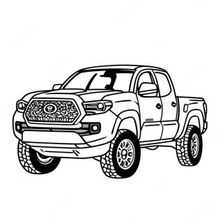 Toyota Tacoma Truck Coloring Page 27183-21958