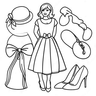 Fashion Coloring Page For Kids 271-206