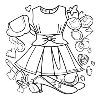 Fashion Coloring Page For Kids 271-207