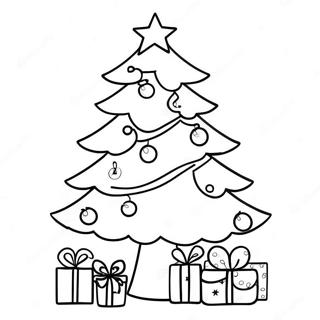 Aesthetic Christmas Tree Coloring Page 27203-21967