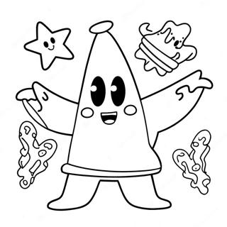 Funny Patrick Star With Friends Coloring Page 2722-2281