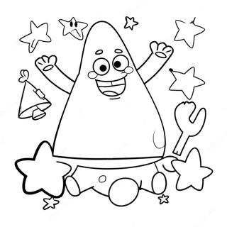 Funny Patrick Star With Friends Coloring Page 2722-2283