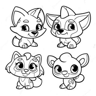 Cute Animal Jam Characters Coloring Page 27244-22000