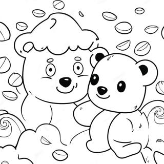 Cute Gummy Bears In A Candy Land Coloring Page 27264-22017