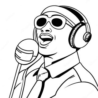 Music Artist Coloring Page 27293-22038