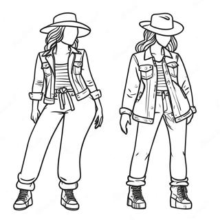 Trendy Outfit Fashion Coloring Page 272-221