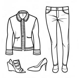 Trendy Outfit Fashion Coloring Page 272-222