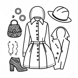 Trendy Outfit Fashion Coloring Page 272-223