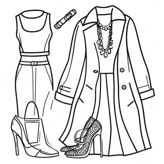 Trendy Outfit Fashion Coloring Page 272-224