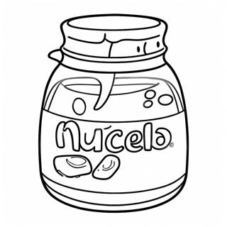 Nutella Jar Coloring Page 27313-22054