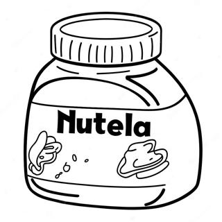 Nutella Jar Coloring Page 27313-22055