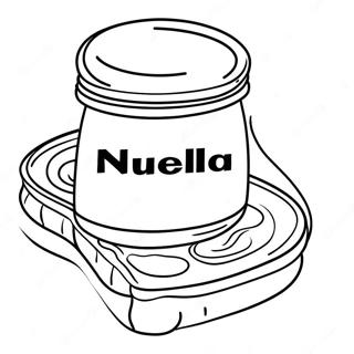 Nutella Spread On Toast Coloring Page 27314-22059