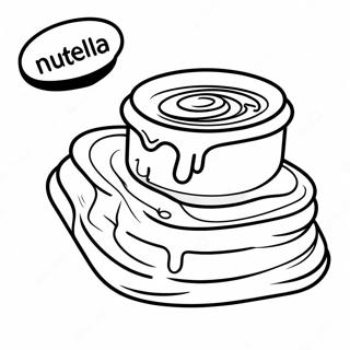 Nutella Spread On Toast Coloring Page 27314-22060