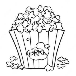 Popcorn Coloring Pages