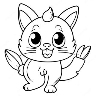 Playful Banana Cat Coloring Page 27324-22068