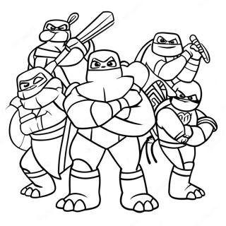 Rise Of The Tmnt Coloring Page 27353-22088