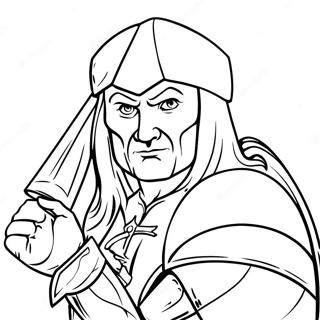 Leonardo With His Sword Coloring Page 27354-22090