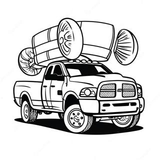 Classic Ram Truck Coloring Page 27364-22097