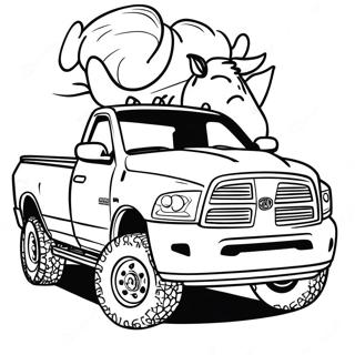 Classic Ram Truck Coloring Page 27364-22098