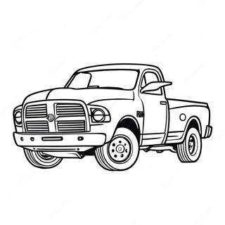 Classic Ram Truck Coloring Page 27364-22099