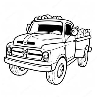 Classic Ram Truck Coloring Page 27364-22100