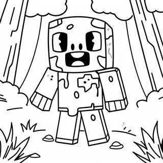 Minecraft Zombie Coloring Pages