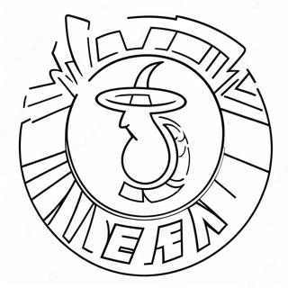 Miami Heat Logo Coloring Page 27393-22119