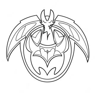 Classic Batman Logo Coloring Page 27404-22125