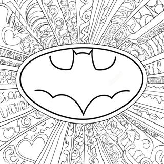 Classic Batman Logo Coloring Page 27404-22128