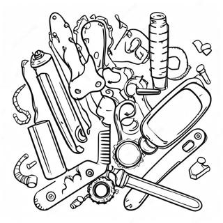 Fun Engineering Tools Coloring Page 27414-22129