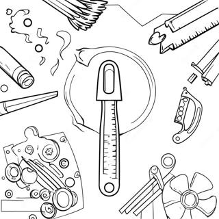 Fun Engineering Tools Coloring Page 27414-22130