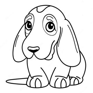 Basset Hound Coloring Pages