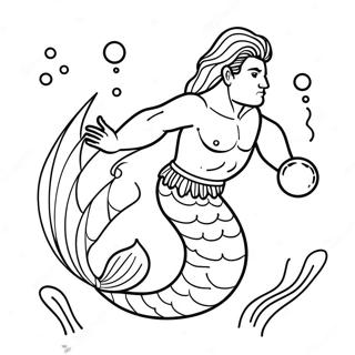 Merman Coloring Page 27493-22190