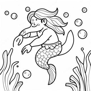 Merman Coloring Page 27493-22191