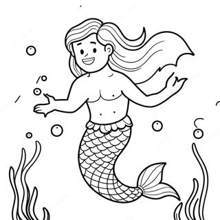 Merman Coloring Page 27493-22192