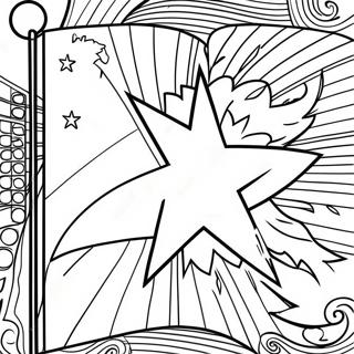 Vibrant Cuba Flag Coloring Page 27504-22207